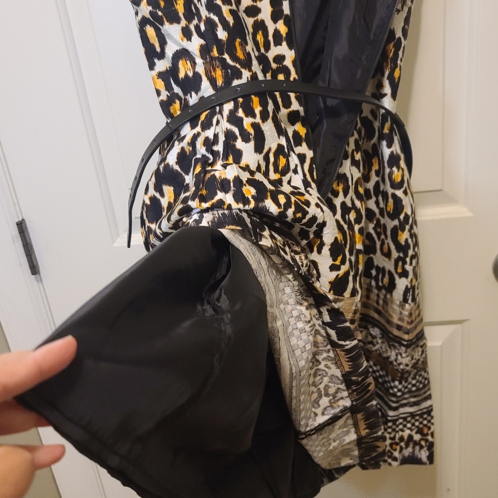 GABBY SKYE Animal Print&Geometric Banded Dress Size 10 - Picture 6 of 8